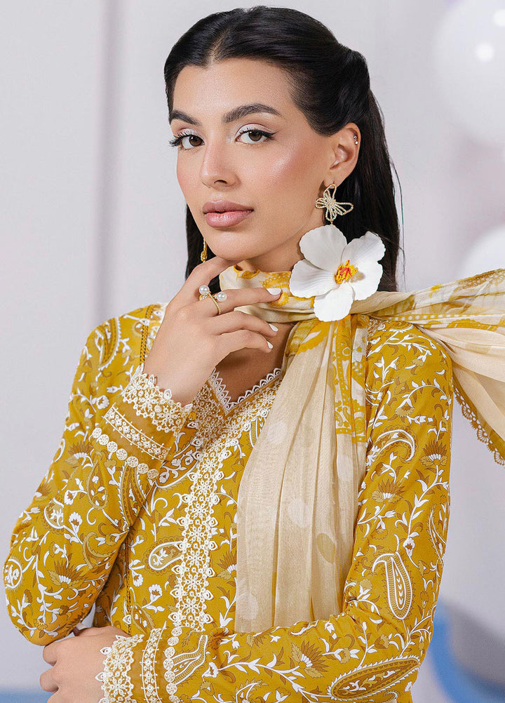 Q Prints by Qalamkar Embroidered Lawn Suits Unstitched 3 Piece QLM25QP D-10 B Adele - Summer Collection