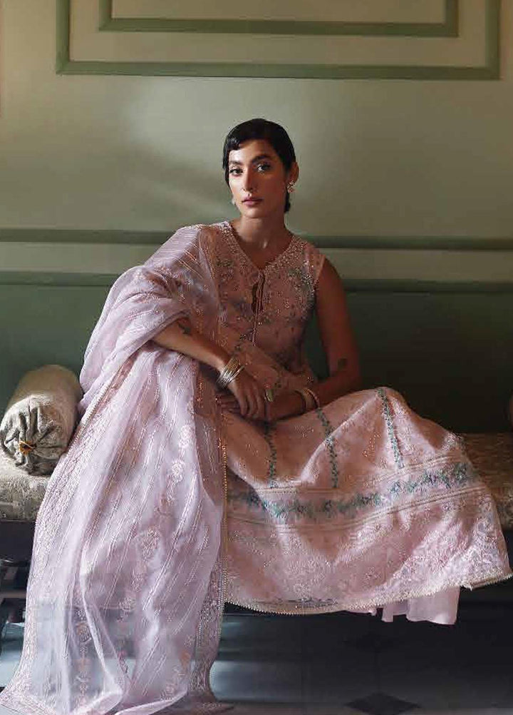 Qala By Mushq Embroidered  Suits Unstitched 4 Piece MQ23Q MCK-01 Zoya - Luxury Festive Collection