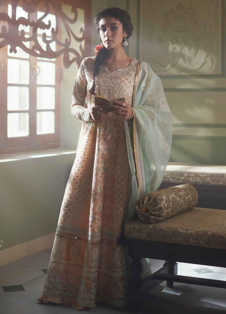 Qala By Mushq Embroidered  Suits Unstitched 4 Piece MQ23Q MCK-04 Amira - Luxury Festive Collection