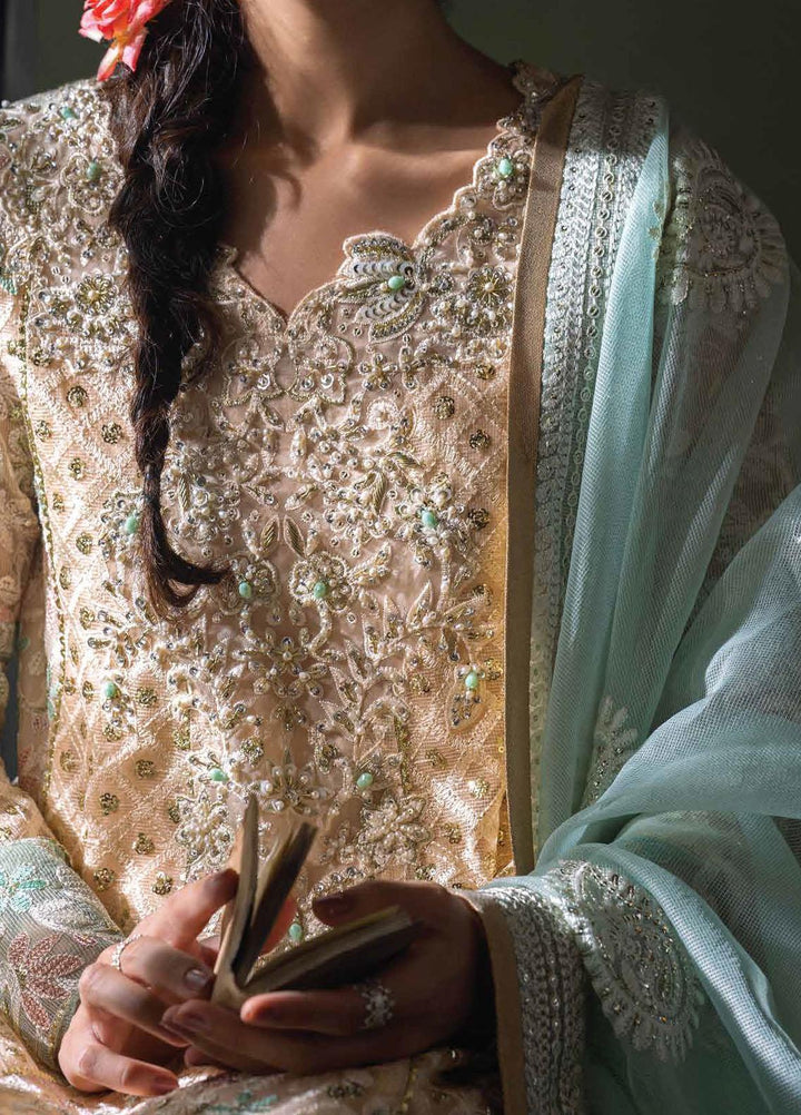 Qala By Mushq Embroidered  Suits Unstitched 4 Piece MQ23Q MCK-04 Amira - Luxury Festive Collection