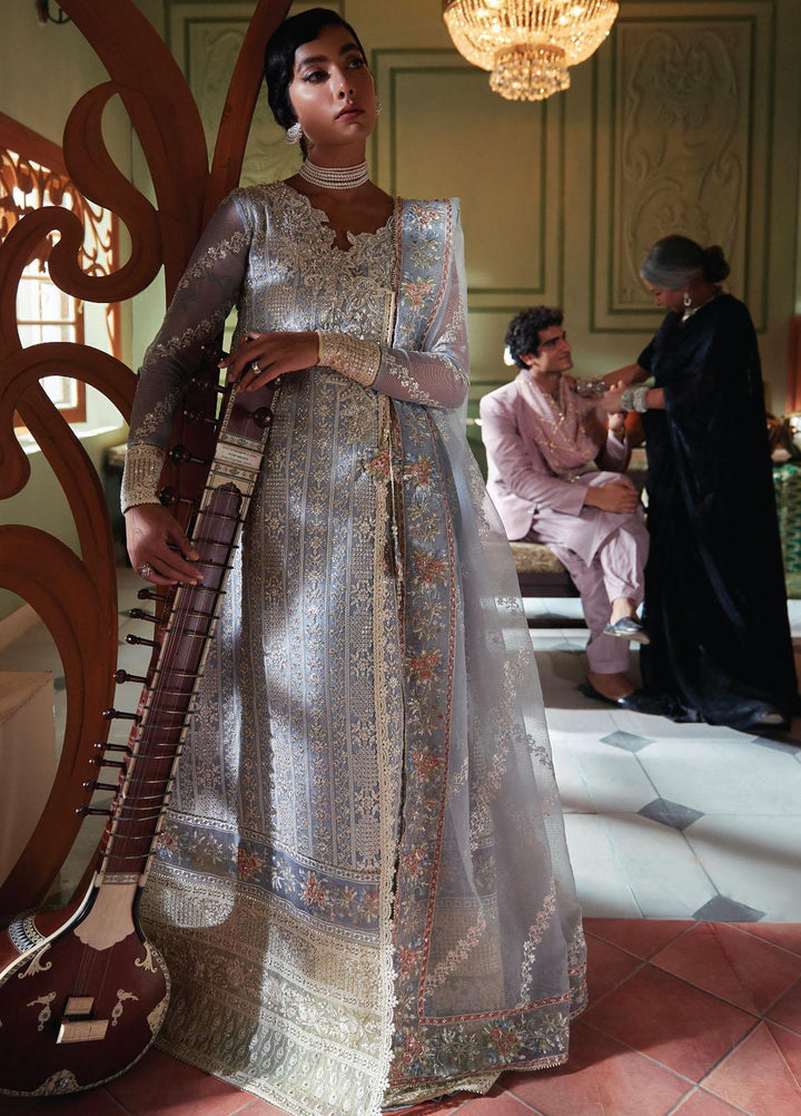 Qala By Mushq Embroidered  Suits Unstitched 4 Piece MQ23Q MCK-06 Zahra - Luxury Festive Collection