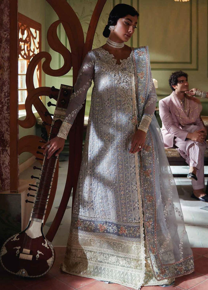 Qala By Mushq Embroidered  Suits Unstitched 4 Piece MQ23Q MCK-06 Zahra - Luxury Festive Collection