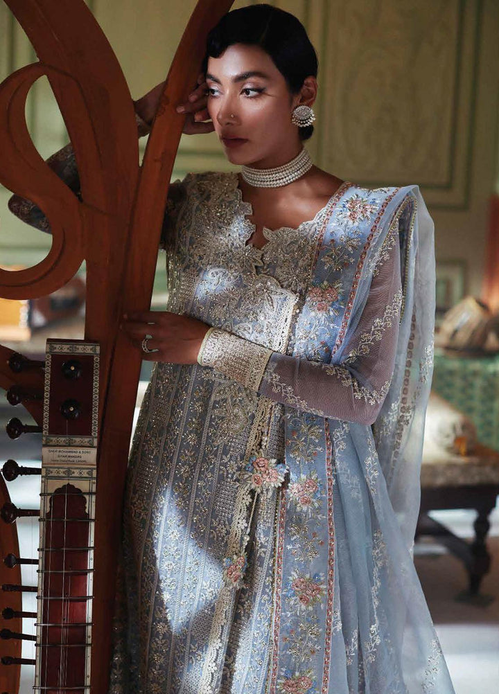 Qala By Mushq Embroidered  Suits Unstitched 4 Piece MQ23Q MCK-06 Zahra - Luxury Festive Collection