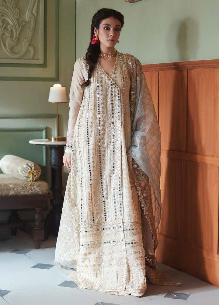 Qala By Mushq Embroidered  Suits Unstitched 4 Piece MQ23Q MCK-07 Aaima - Luxury Festive Collection