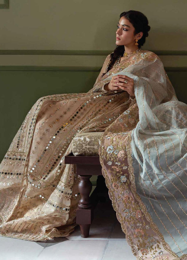 Qala By Mushq Embroidered  Suits Unstitched 4 Piece MQ23Q MCK-07 Aaima - Luxury Festive Collection