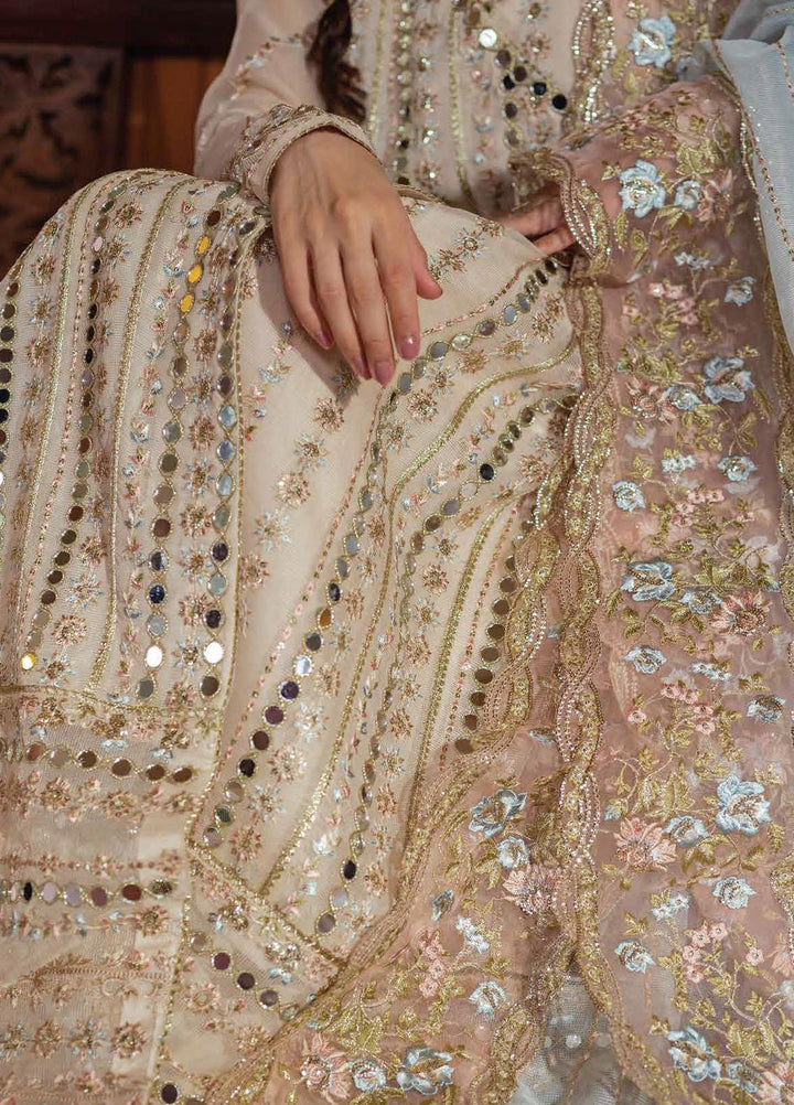 Qala By Mushq Embroidered  Suits Unstitched 4 Piece MQ23Q MCK-07 Aaima - Luxury Festive Collection