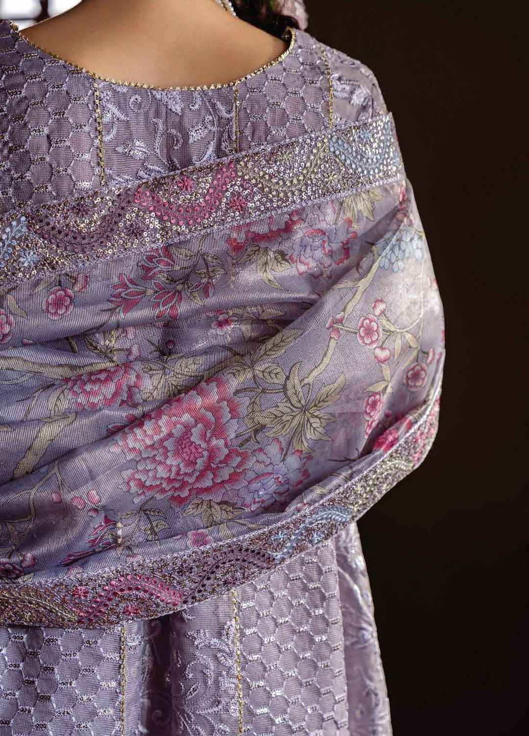 Qala By Mushq Embroidered  Suits Unstitched 4 Piece MQ23Q MCK-10 Eira - Luxury Festive Collection