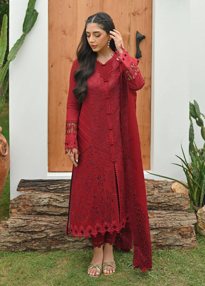 Qalamkar Pret Embroidered Lawn  3 Piece Suit QLM23-CP2 ZP-04 Sanem
