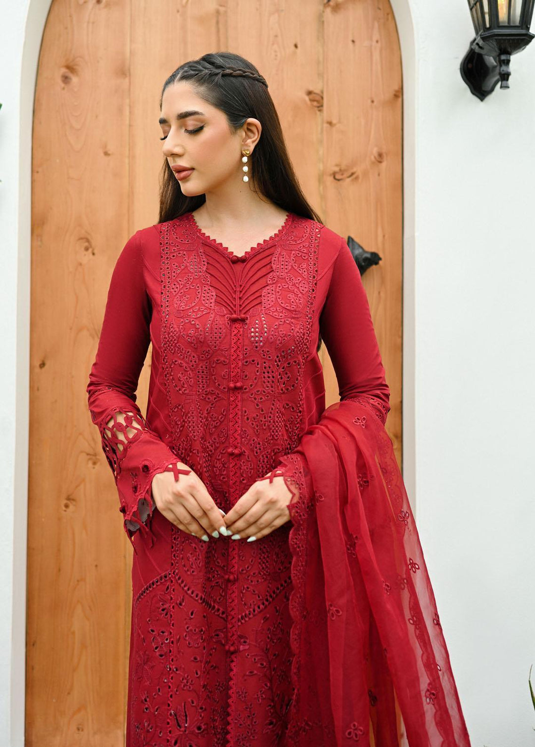 Qalamkar Pret Embroidered Lawn  3 Piece Suit QLM23-CP2 ZP-04 Sanem