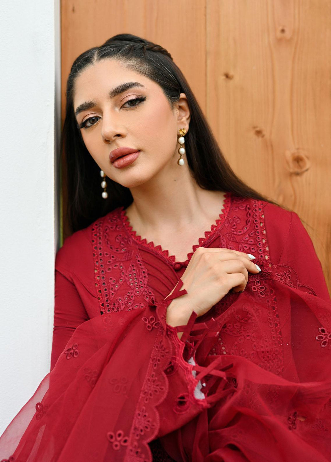 Qalamkar Pret Embroidered Lawn  3 Piece Suit QLM23-CP2 ZP-04 Sanem