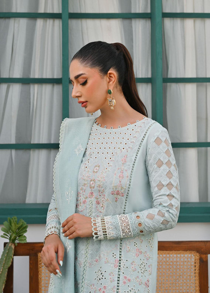 Qalamkar Pret Embroidered Lawn  3 Piece Suit QLM23-CP2 ZP-05 Ariya