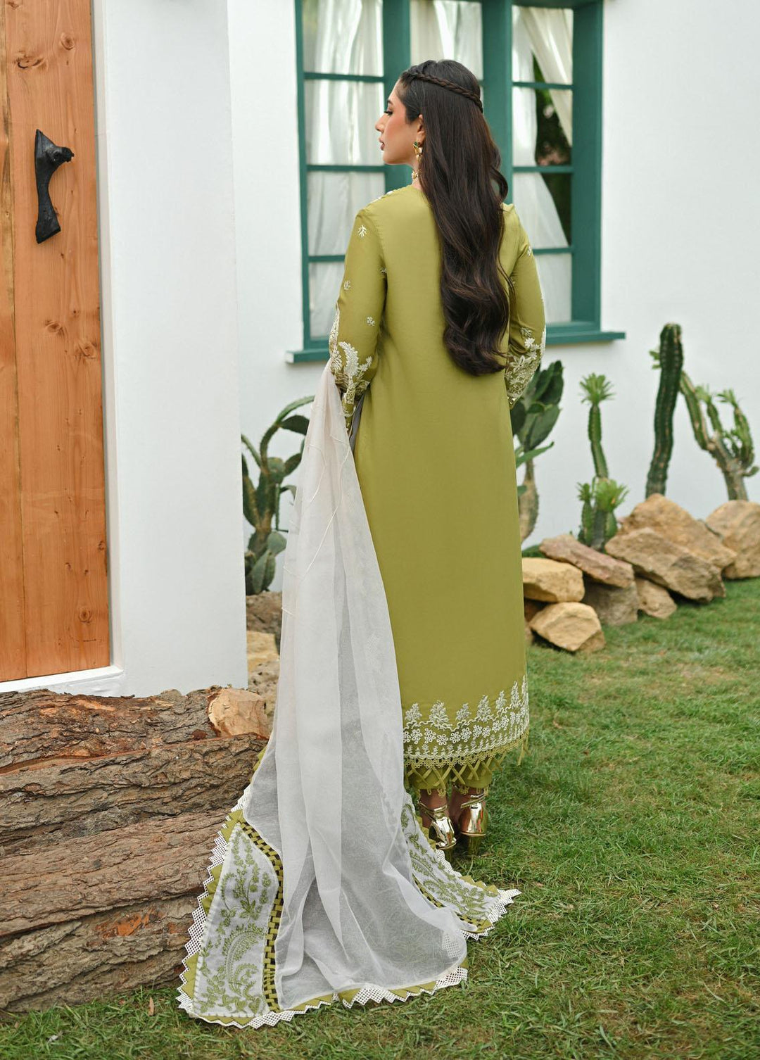 Qalamkar Pret Embroidered Lawn  3 Piece Suit QLM23-CP2 ZP-06 Dina