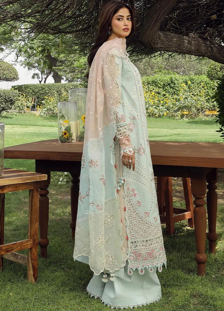 Qalamkar Chikankari Lawn Suit Unstitched 3 Piece QLM24F PS-01 Alizay - Festive Collection