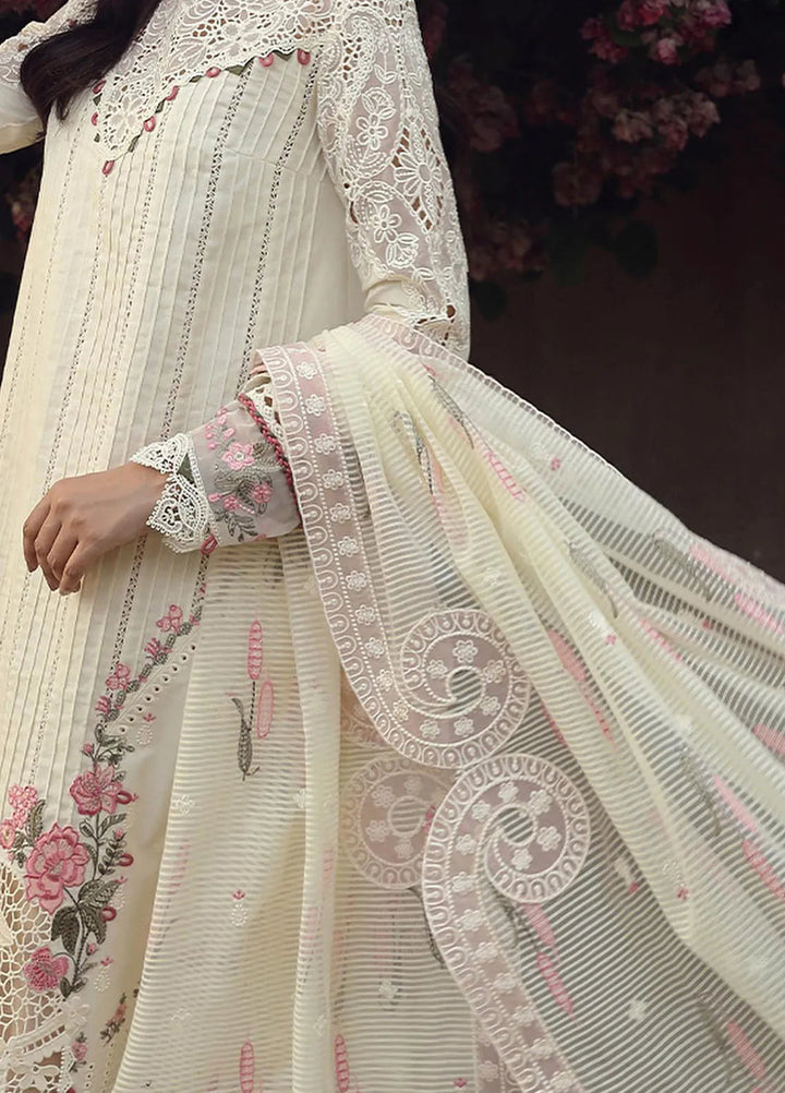 Qalamkar Chikankari Lawn Suit Unstitched 3 Piece QLM24F PS-05 Amaar - Festive Collection