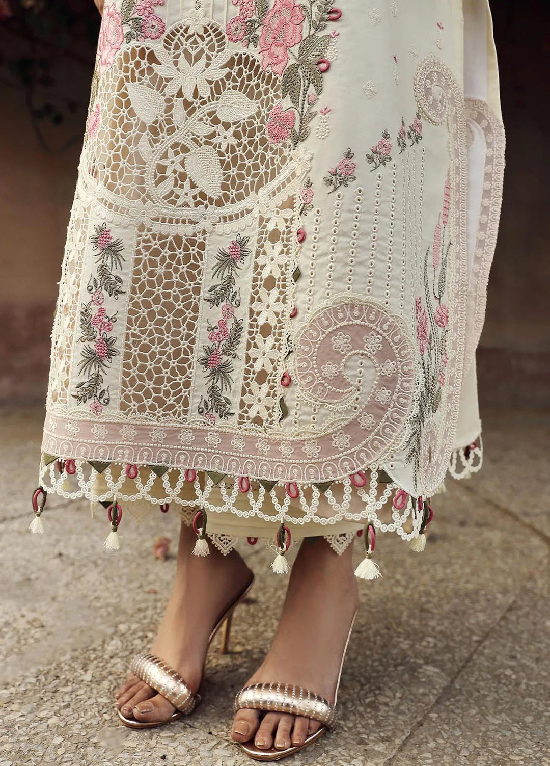 Qalamkar Chikankari Lawn Suit Unstitched 3 Piece QLM24F PS-05 Amaar - Festive Collection