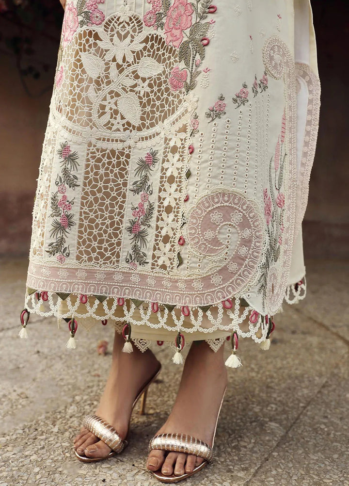 Qalamkar Chikankari Lawn Suit Unstitched 3 Piece QLM24F PS-05 Amaar - Festive Collection