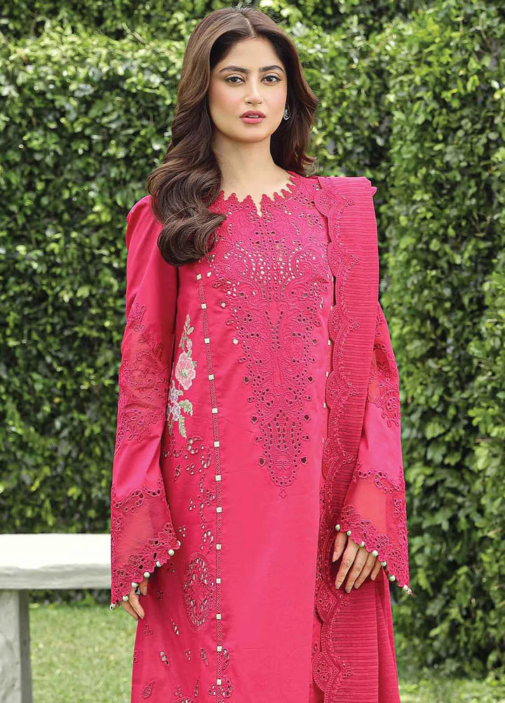 Qalamkar Chikankari Lawn Suit Unstitched 3 Piece QLM24F PS-06 Maliha - Festive Collection