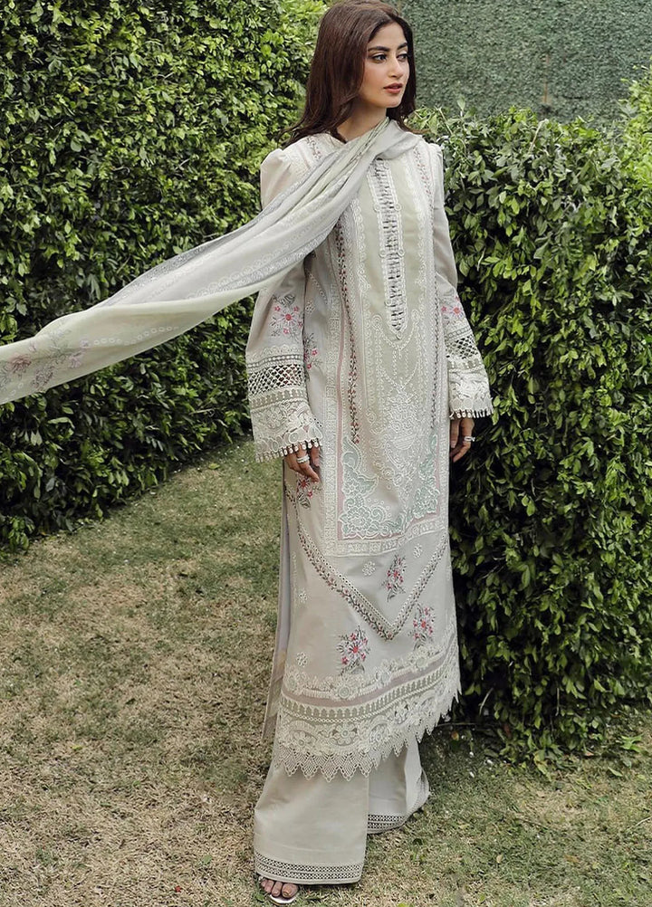 Qalamkar Chikankari Lawn Suit Unstitched 3 Piece QLM24F PS-11 Rinnah - Festive Collection