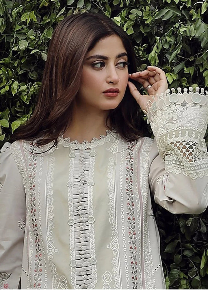 Qalamkar Chikankari Lawn Suit Unstitched 3 Piece QLM24F PS-11 Rinnah - Festive Collection