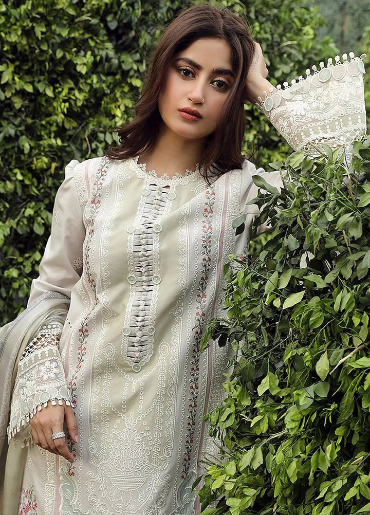 Qalamkar Chikankari Lawn Suit Unstitched 3 Piece QLM24F PS-11 Rinnah - Festive Collection