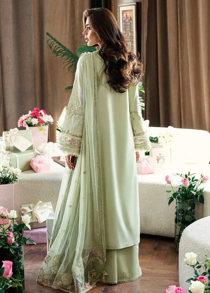 Qalamkar Chikankari Lawn Suit Unstitched 3 Piece QLM25CE CS-04 Erza - Summer Collection