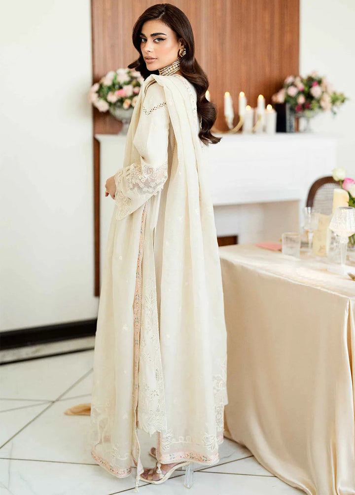 Qalamkar Chikankari Lawn Suit Unstitched 3 Piece QLM25CE CS-08 Ersa - Summer Collection