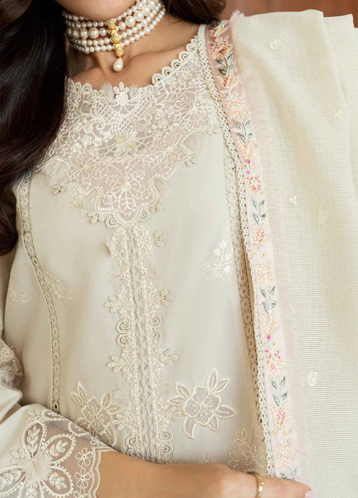 Qalamkar Chikankari Lawn Suit Unstitched 3 Piece QLM25CE CS-08 Ersa - Summer Collection