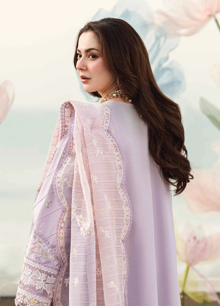 Qalamkar Chikankari Lawn Suits Unstitched 3 Piece QLM25SL FK-09 Evelyn - Summer Collection