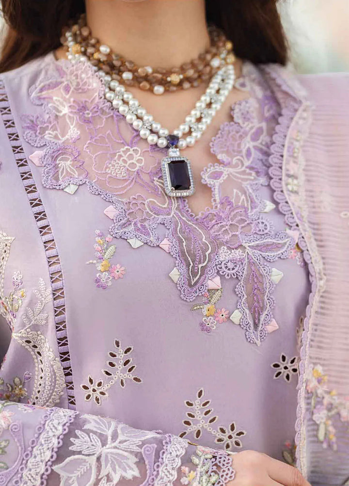 Qalamkar Chikankari Lawn Suits Unstitched 3 Piece QLM25SL FK-09 Evelyn - Summer Collection