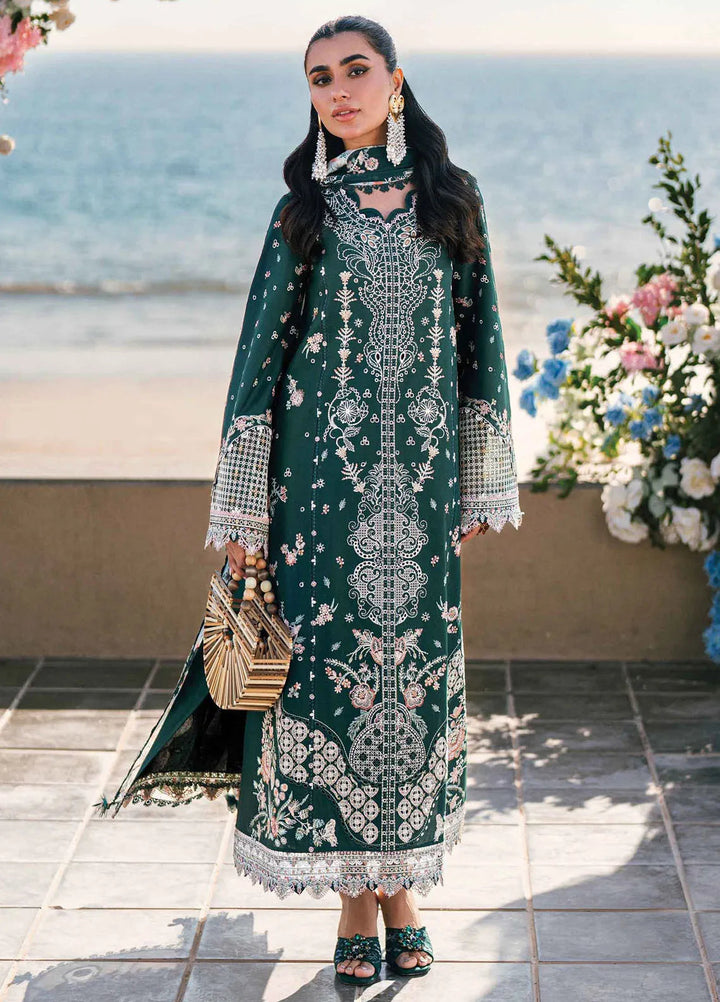 Qalamkar Chikankari Lawn Suits Unstitched 3 Piece QLM25SL FK-13 Eliza - Summer Collection