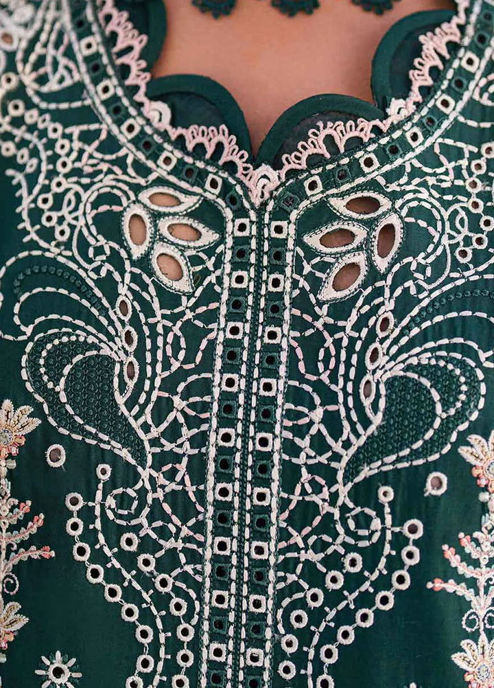 Qalamkar Chikankari Lawn Suits Unstitched 3 Piece QLM25SL FK-13 Eliza - Summer Collection