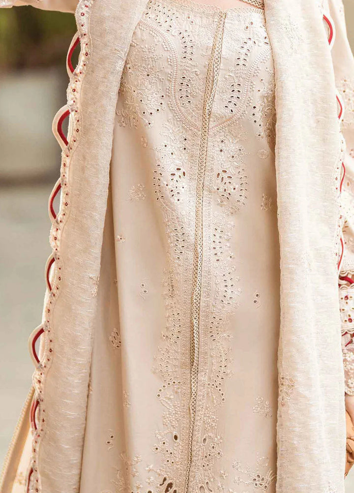 Qalamkar Chikankari Lawn Suits Unstitched 3 Piece QLM25SL FK-16 Anaya - Summer Collection