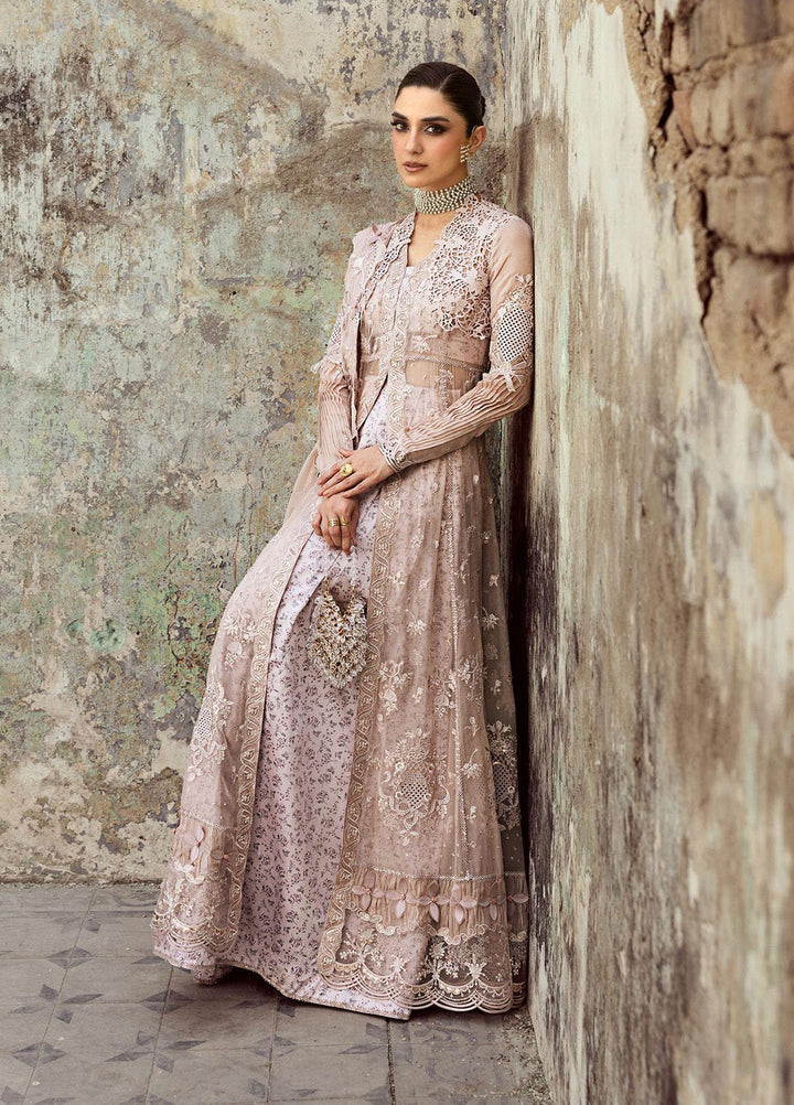 Qalamkar Embroidered Chiffon Suits Unstitched 3 Piece QLM25QC WC-01 Aisla - Formals Collection