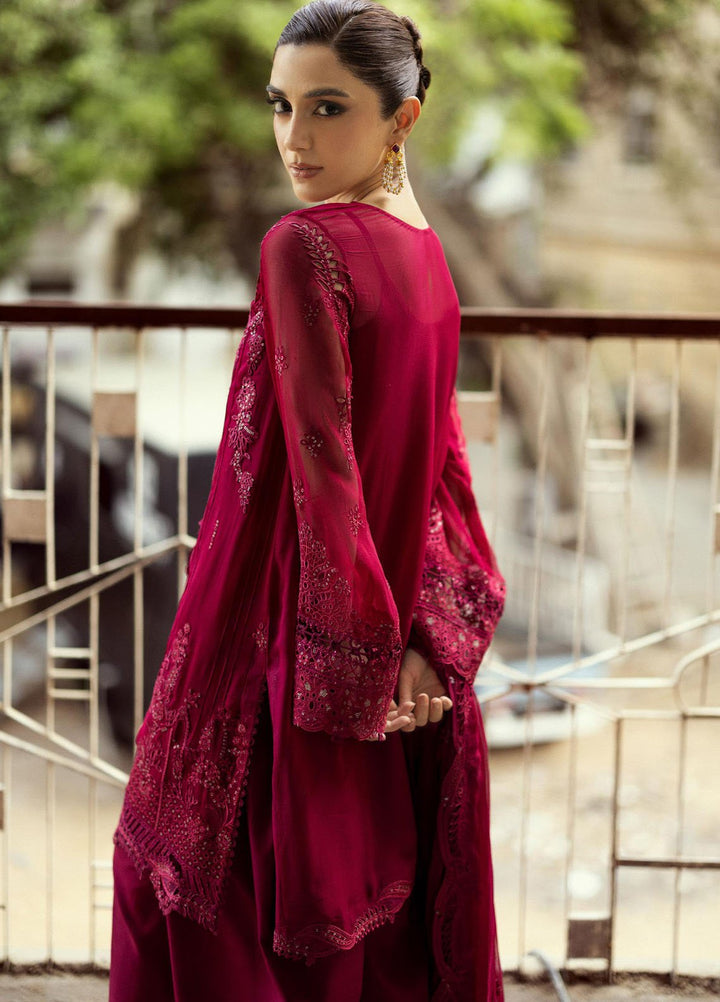 Qalamkar Embroidered Chiffon Suits Unstitched 3 Piece QLM25QC WC-02 Siofe - Formals Collection