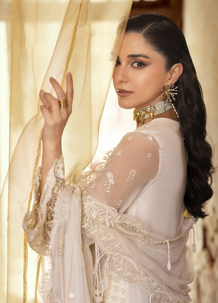 Qalamkar Embroidered Chiffon Suits Unstitched 3 Piece QLM25QC WC-03 Roise - Formals Collection