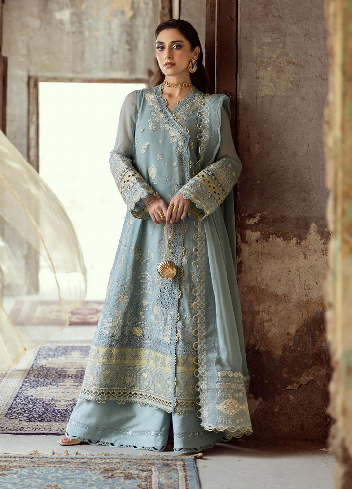Qalamkar Embroidered Chiffon Suits Unstitched 3 Piece QLM25QC WC-08 Vevin - Formals Collection