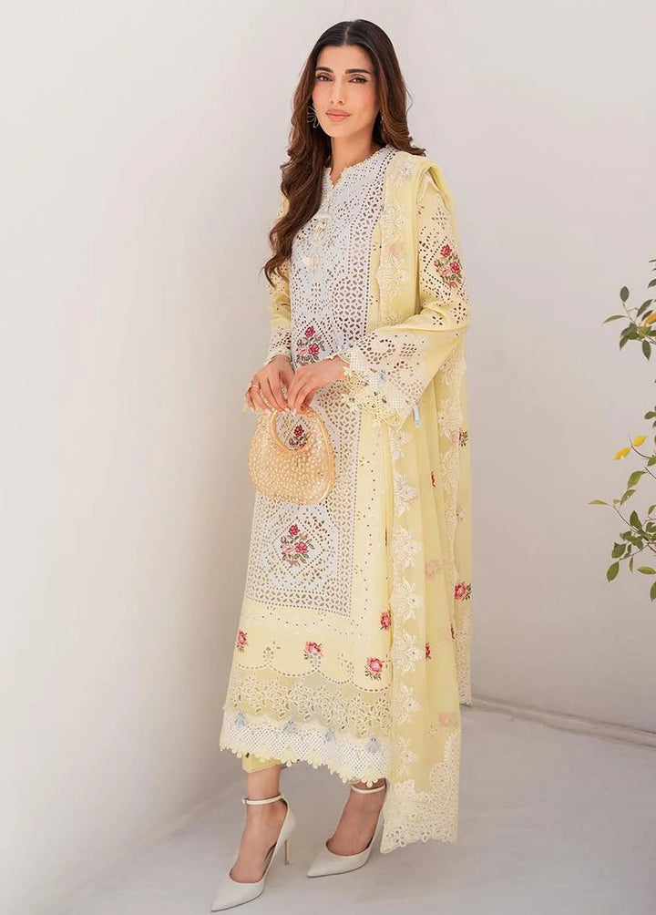 Qalamkar Embroidered Chikankari Suits Unstitched 3 Piece QLM24C KM-01 Niamh - Eid Collection