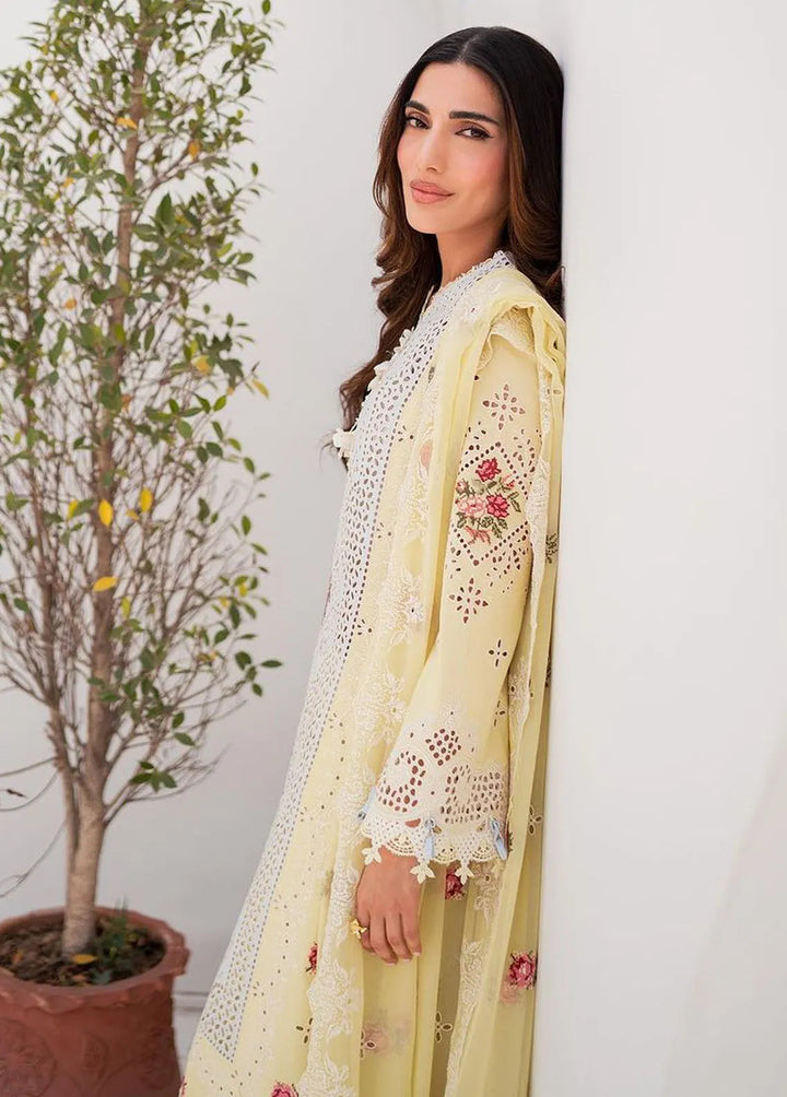 Qalamkar Embroidered Chikankari Suits Unstitched 3 Piece QLM24C KM-01 Niamh - Eid Collection