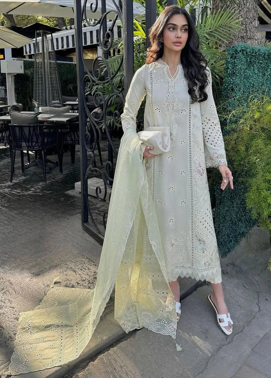 Qalamkar Embroidered Chikankari Suits Unstitched 3 Piece QLM24C KM-04 Sorcha - Eid Collection