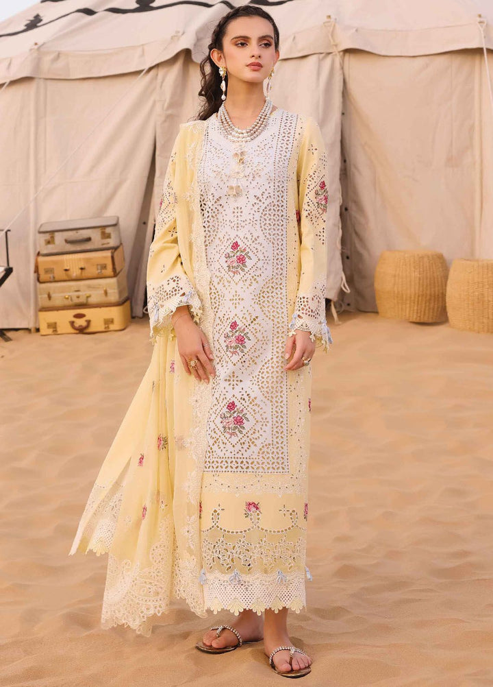 Qalamkar Embroidered Chikankari Suits Unstitched 3 Piece QLM24C KM-01 Niamh - Eid Collection