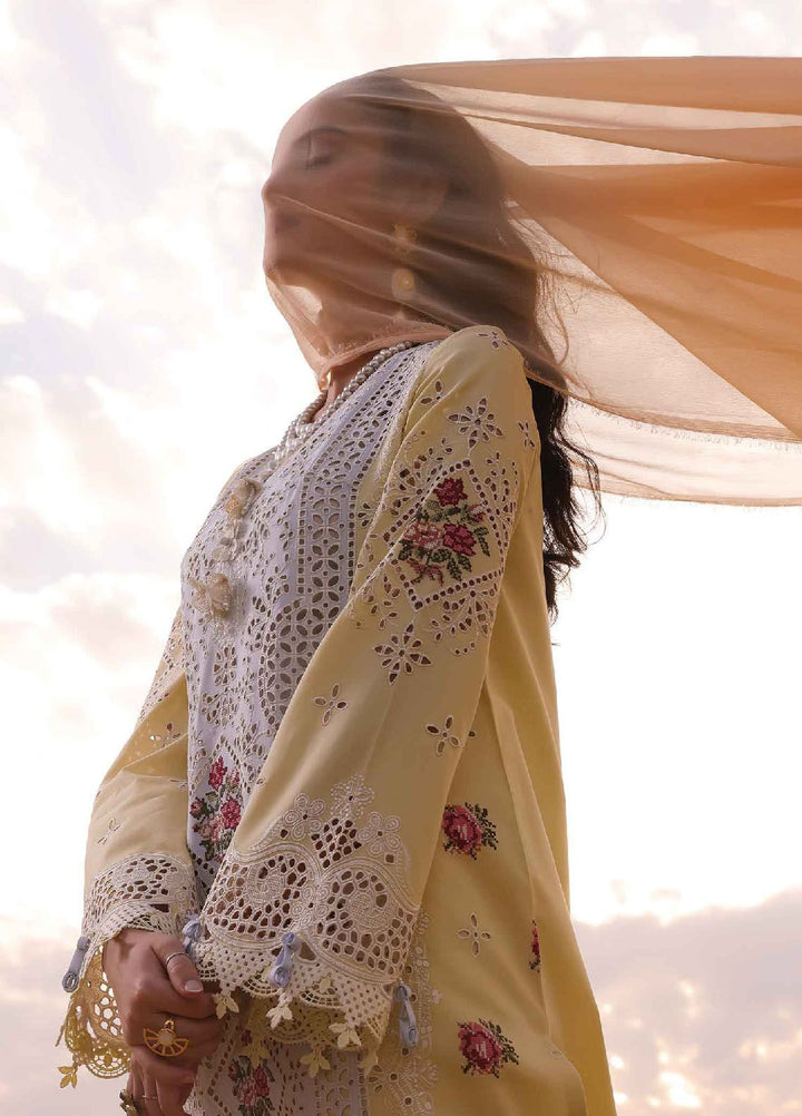 Qalamkar Embroidered Chikankari Suits Unstitched 3 Piece QLM24C KM-01 Niamh - Eid Collection