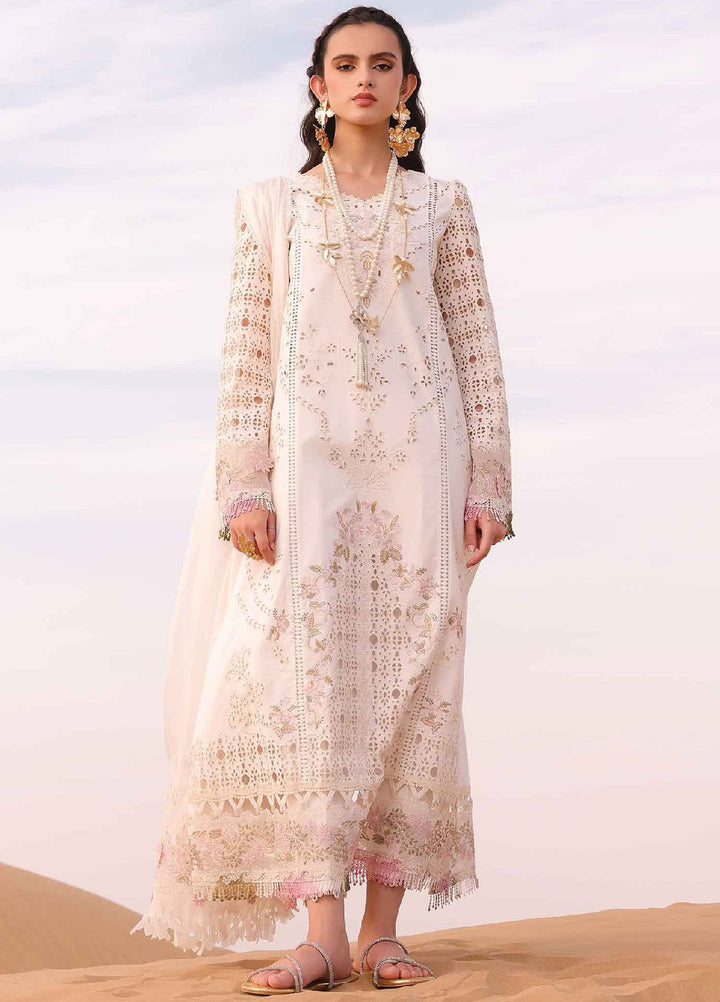 Qalamkar Embroidered Chikankari Suits Unstitched 3 Piece QLM24C KM-02 Saoirse - Eid Collection