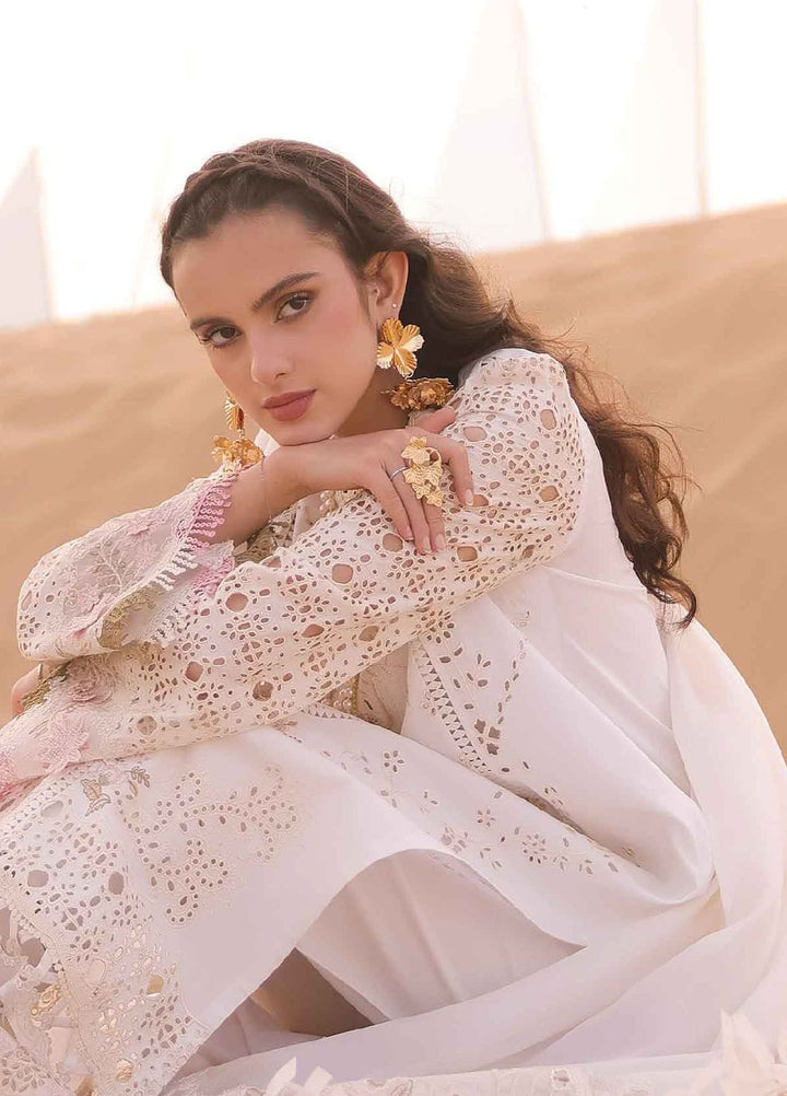 Qalamkar Embroidered Chikankari Suits Unstitched 3 Piece QLM24C KM-02 Saoirse - Eid Collection