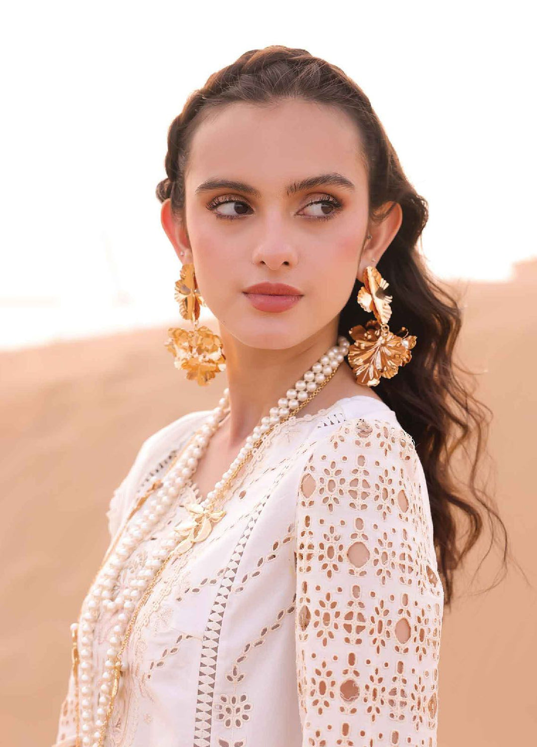 Qalamkar Embroidered Chikankari Suits Unstitched 3 Piece QLM24C KM-02 Saoirse - Eid Collection