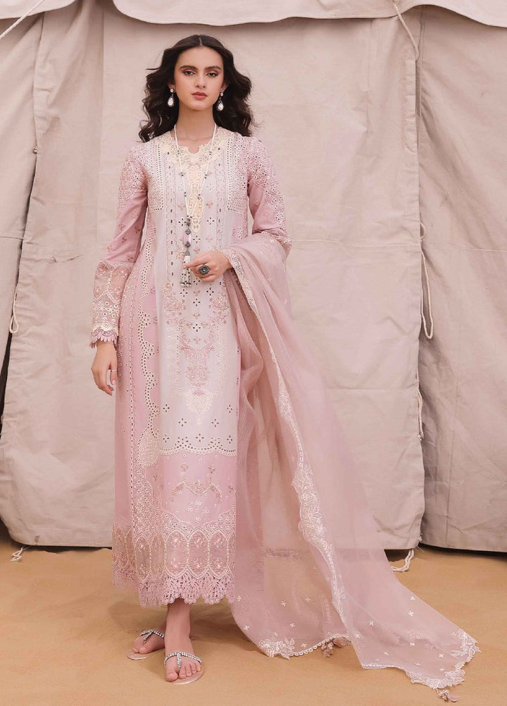 Qalamkar Embroidered Chikankari Suits Unstitched 3 Piece QLM24C KM-03 Aoife - Eid Collection