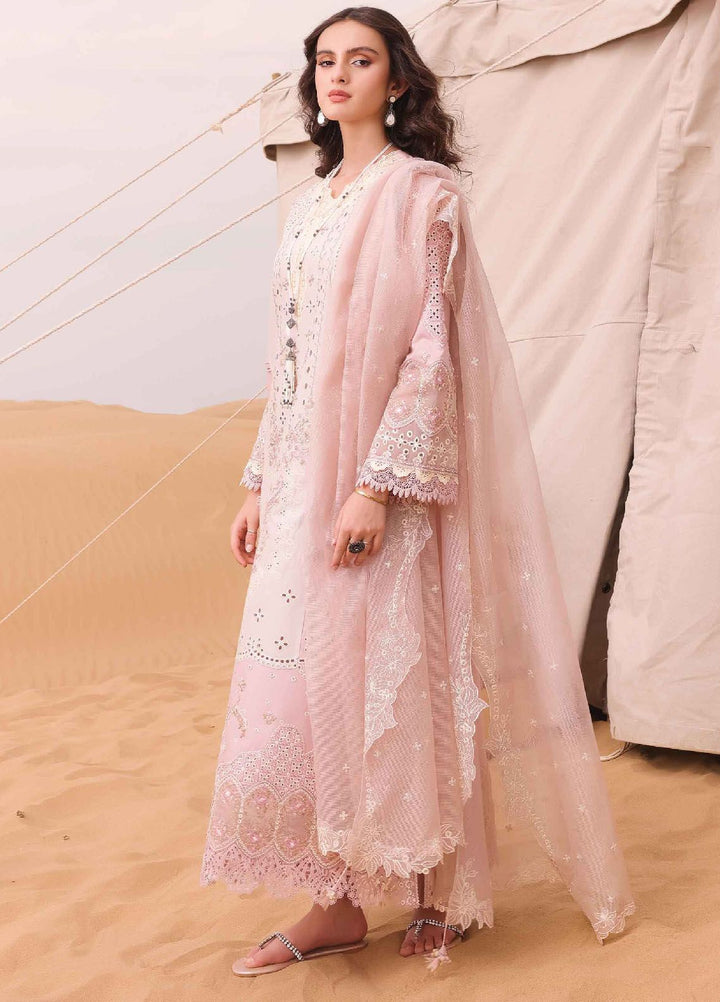 Qalamkar Embroidered Chikankari Suits Unstitched 3 Piece QLM24C KM-03 Aoife - Eid Collection