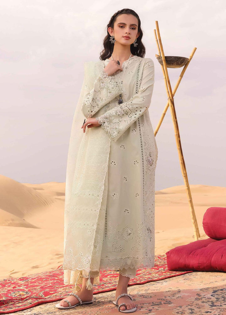 Qalamkar Embroidered Chikankari Suits Unstitched 3 Piece QLM24C KM-04 Sorcha - Eid Collection