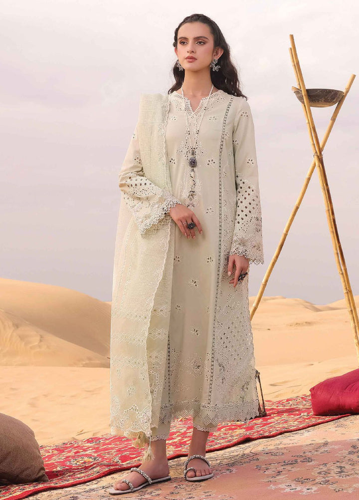 Qalamkar Embroidered Chikankari Suits Unstitched 3 Piece QLM24C KM-04 Sorcha - Eid Collection