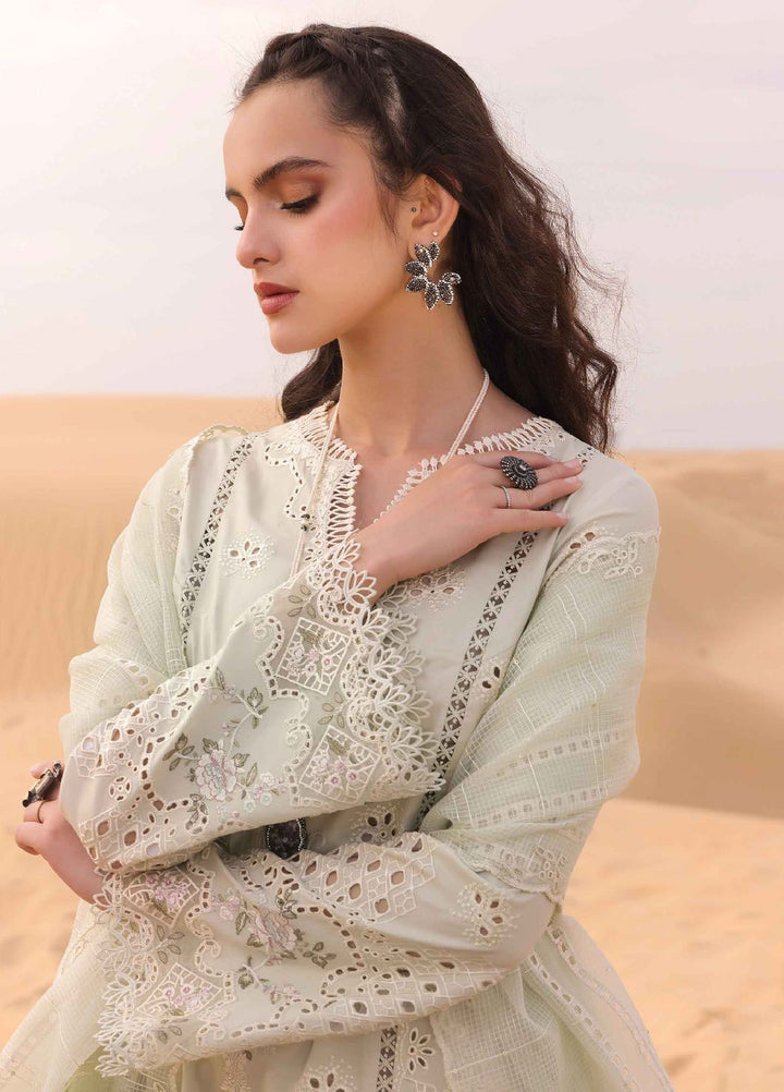 Qalamkar Embroidered Chikankari Suits Unstitched 3 Piece QLM24C KM-04 Sorcha - Eid Collection