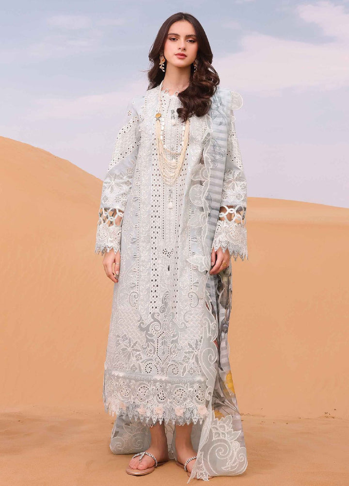 Qalamkar Embroidered Chikankari Suits Unstitched 3 Piece QLM24C KM-06 Apolline - Eid Collection